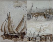 Thomas Bush Hardy (British 1842-1897): Ship Studies