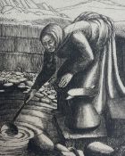 Frederick George Austin (British 1902-1990): 'Old Woman at a Well'