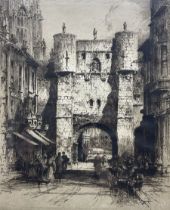 Albany E Howarth (British 1872-1936): Bootham Bar - York