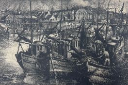 William Peters Vannet (Scottish 1917-1984): Boatyard