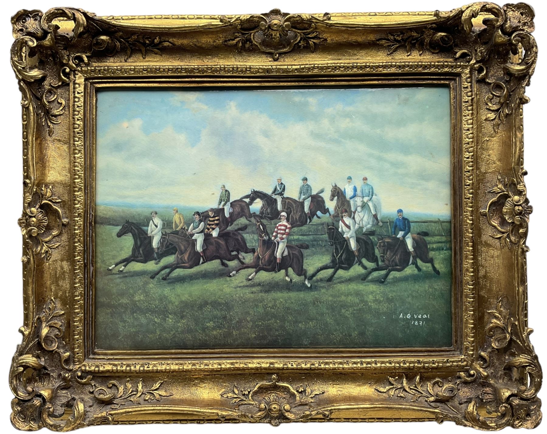 After George Veal (British 19th Century): The Steeplechase - Image 2 of 3