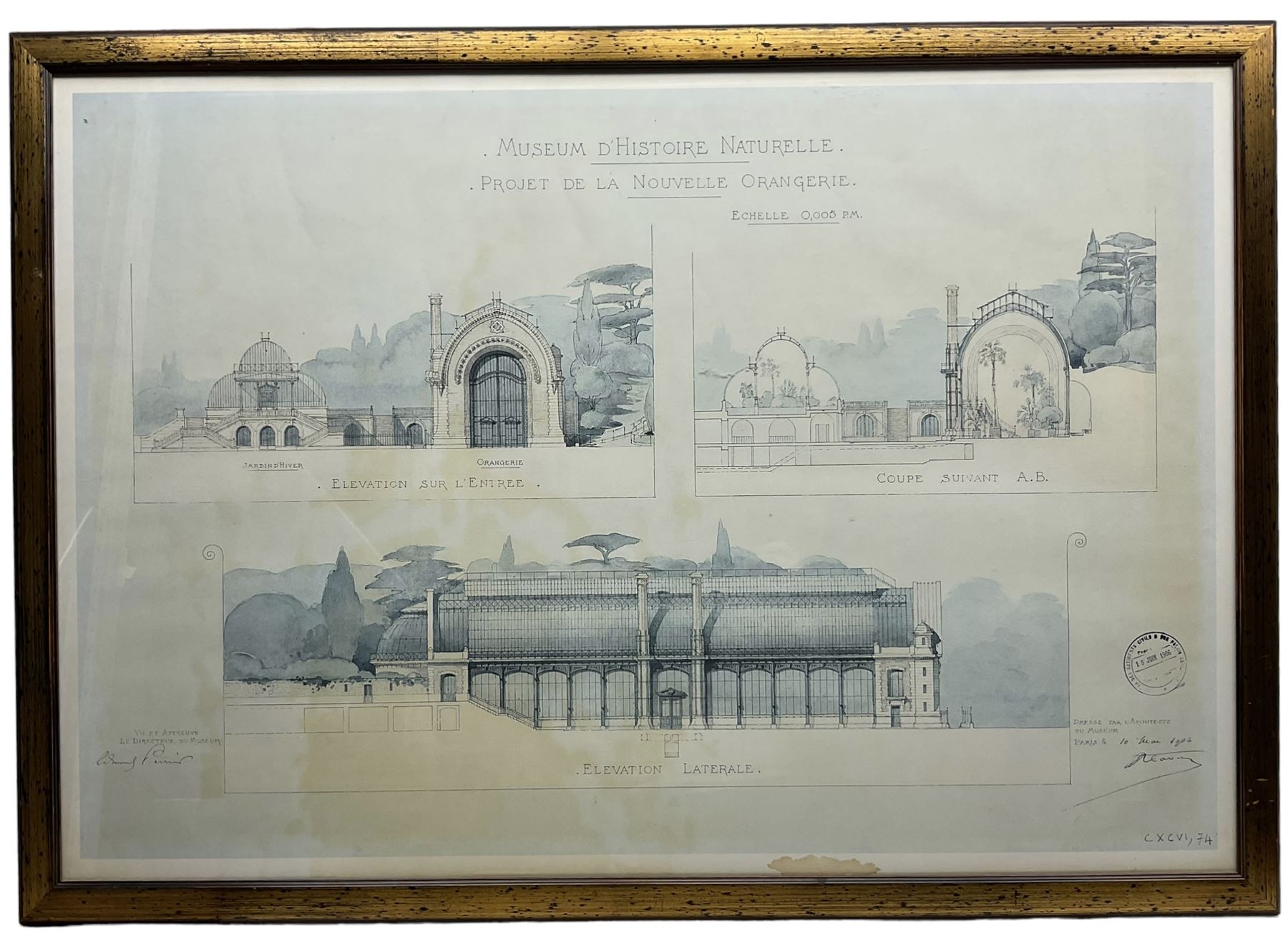 After the Architectural School of Paris (c1906): Designs for the National Museum of Natural History - Image 7 of 8