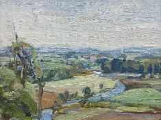 Howard Barron (British 1900-1991): View Across the Hills