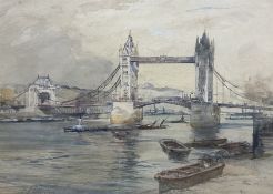 Charles James Lauder (Scottish 1841-1920): Tower Bridge - London