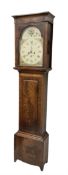 Mid 19th century - 8-day Scottish mahogany longcase clock