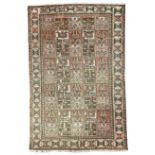 Persian Gabbeh Bakhtiari rose ground garden rug