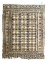 Persian pale yellow ground rug