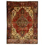 Persian Hamadan red ground rug