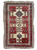 Persian crimson ground rug