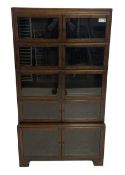 Mid-20th century library stacking bookcase
