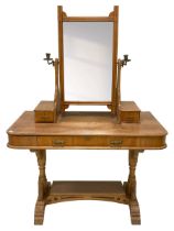 Late Victorian Aesthetic Movement satinwood dressing table