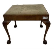 Horace Hinton Uphill (Wilton Wiltshire 1898-1976) - Queen Anne design walnut stool