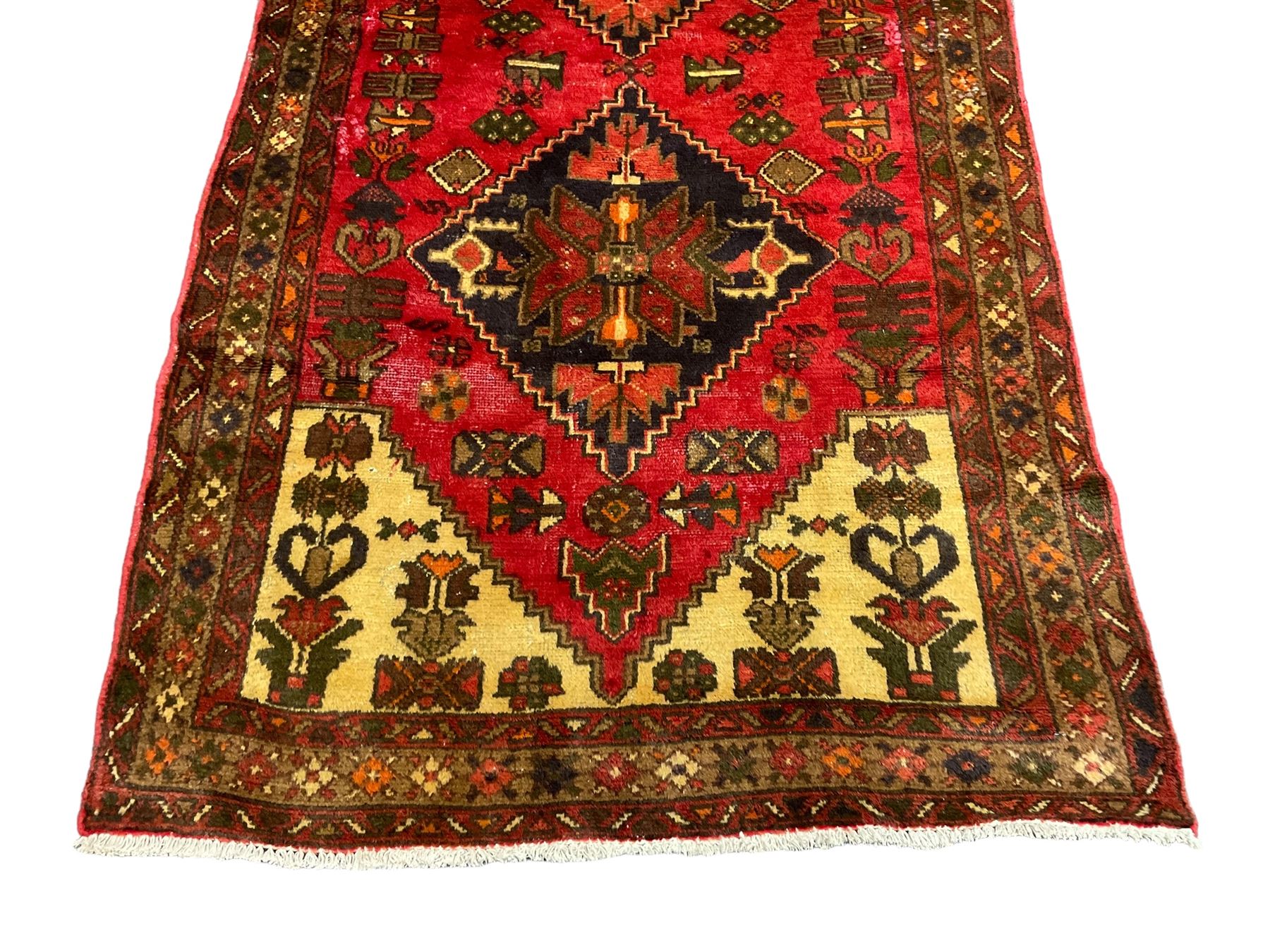 Persian Taleghan red ground rug - Image 4 of 5