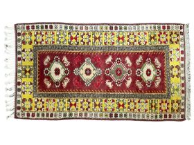 Turkish crimson ground rug