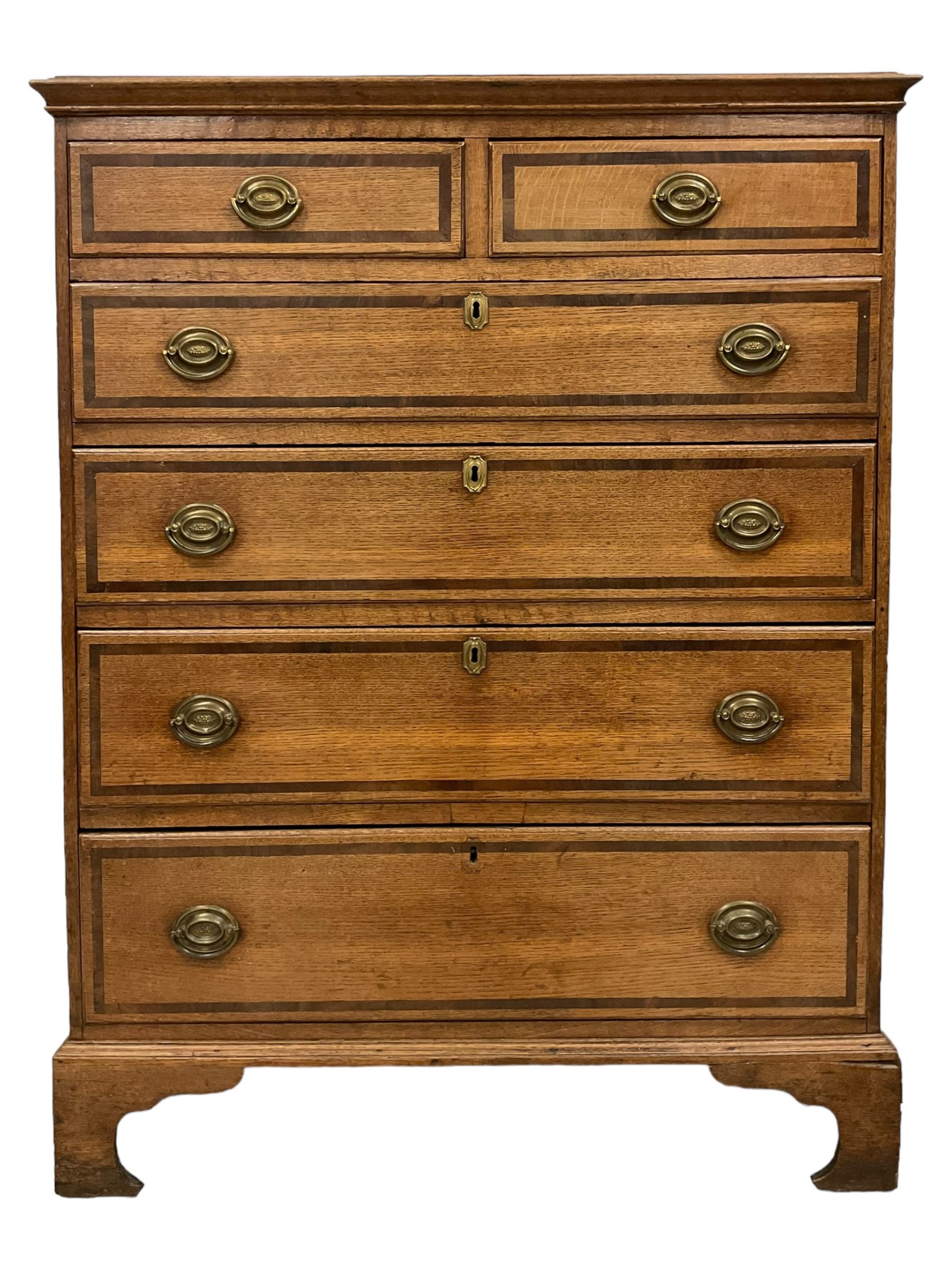 George III oak chest