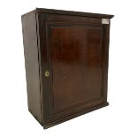 George III oak hanging wall cupboard