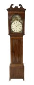 Scottish - 8-day mahogany longcase clock c1860