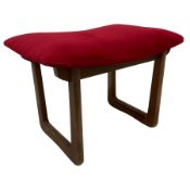 Uniflex - mid-20th teak stool