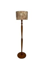 Contemporary hardwood standard lamp