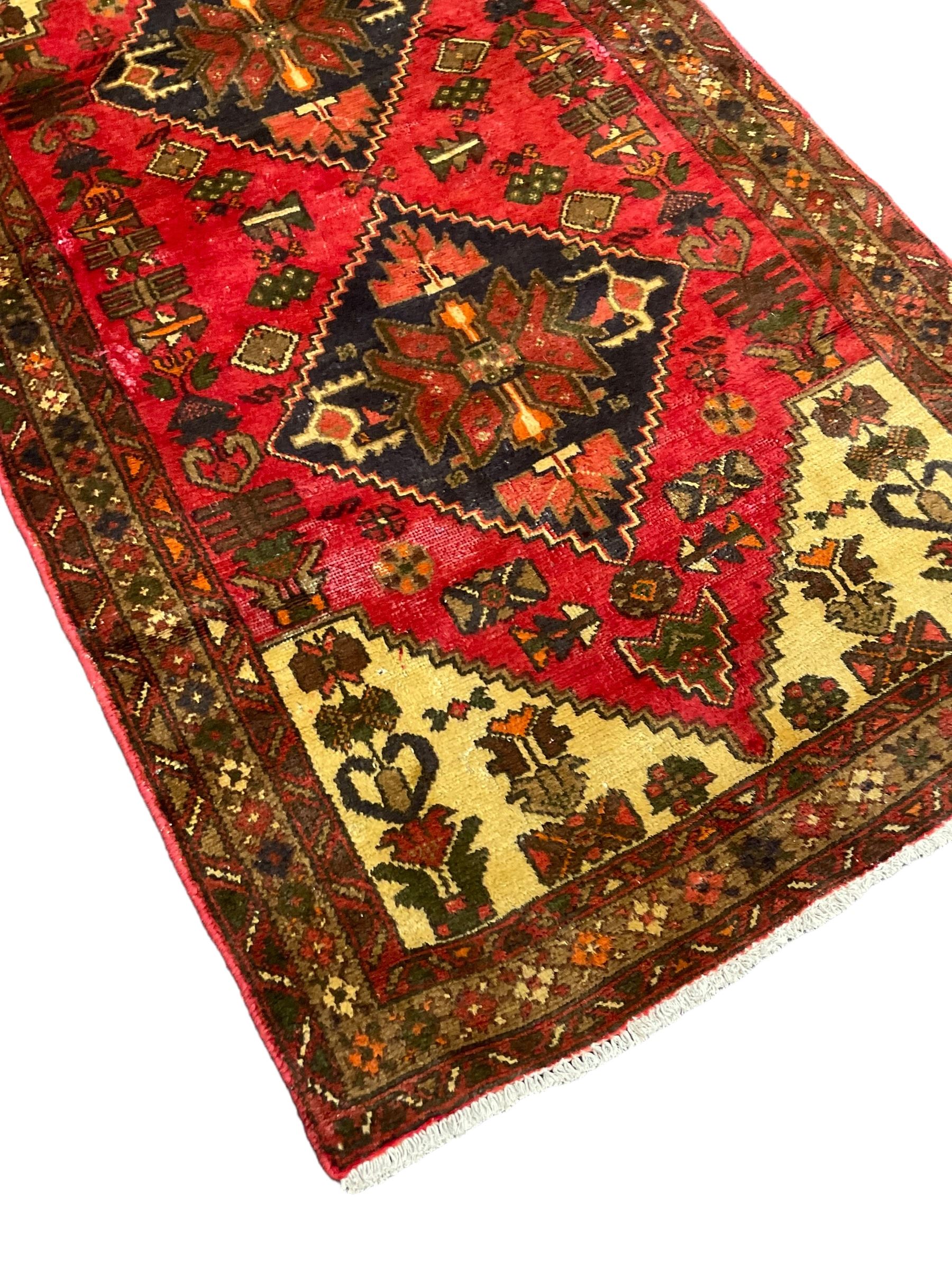 Persian Taleghan red ground rug - Image 2 of 5