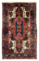 Persian Hamadan red ground rug