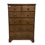 Large Victorian mahogany straight-front chest