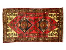 Persian Taleghan red ground rug