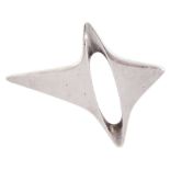 Georg Jensen silver abstract star brooch