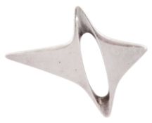 Georg Jensen silver abstract star brooch
