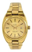Omega Seamaster ladies gold-plated and stainless steel automatic wristwatch