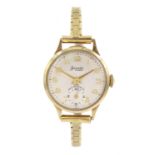 Accurist ladies 9ct gold manual wind wristwatch