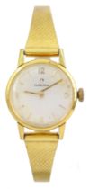 Omega ladies gold-plated manual wind wristwatch