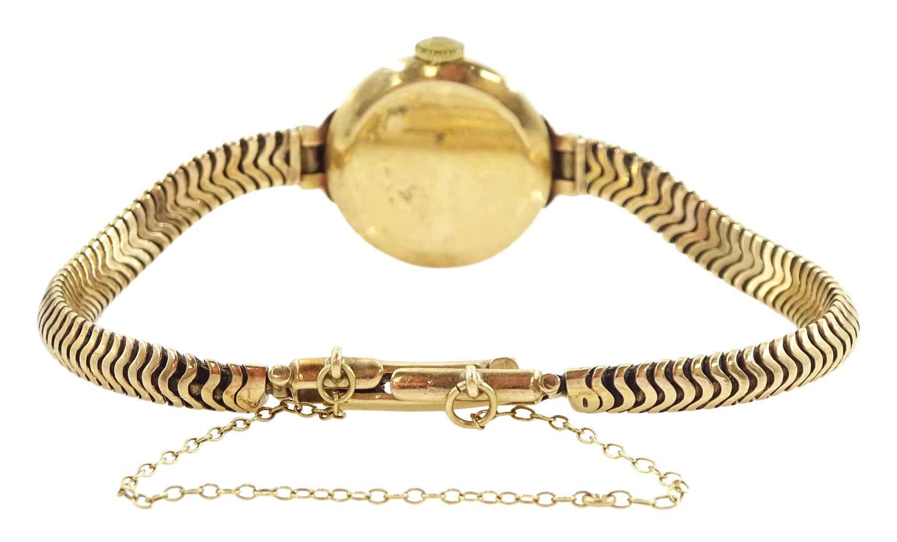 Omega ladies 9ct gold manual wind wristwatch - Image 2 of 2