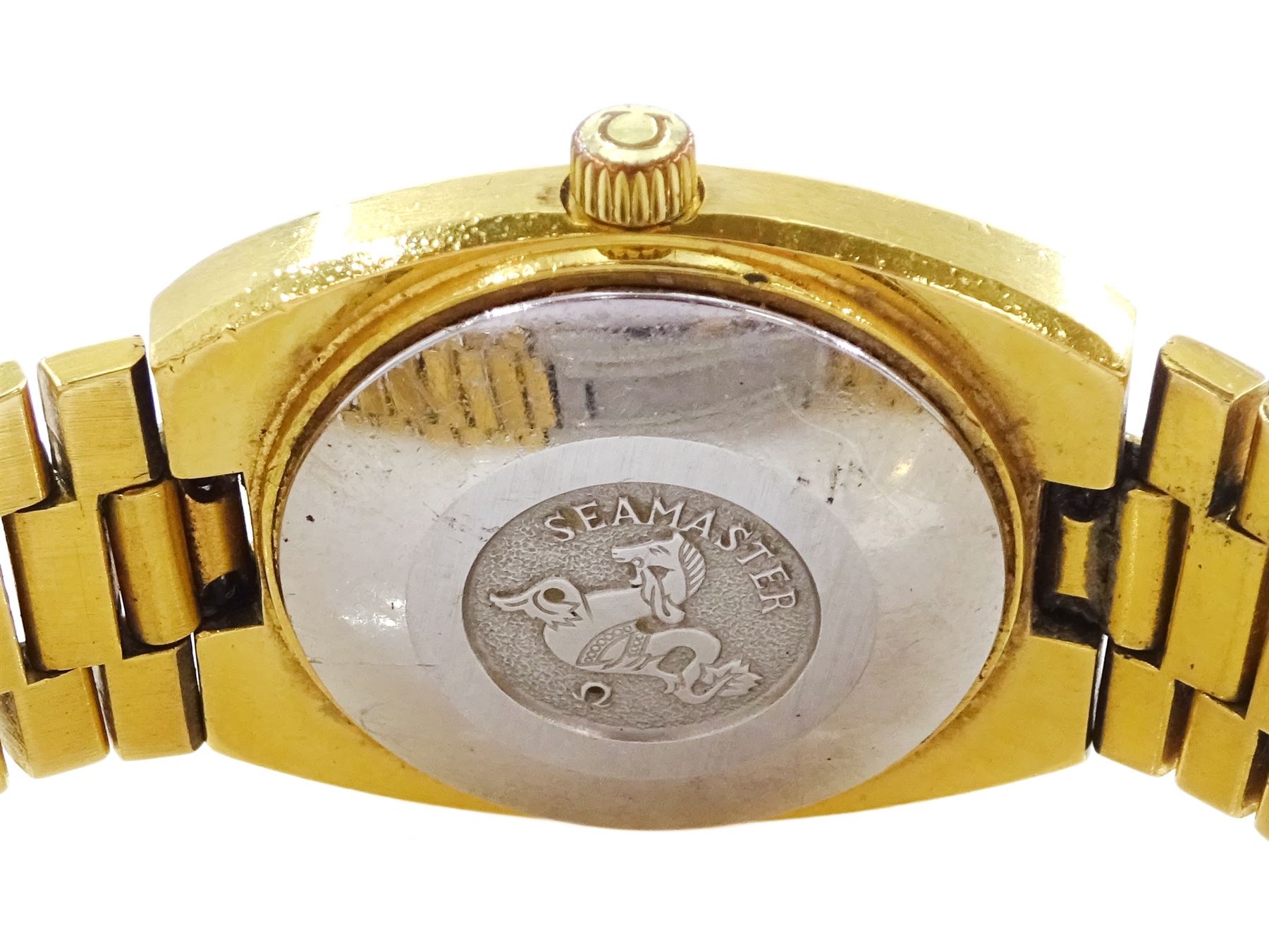 Omega Seamaster ladies gold-plated and stainless steel automatic wristwatch - Image 3 of 3