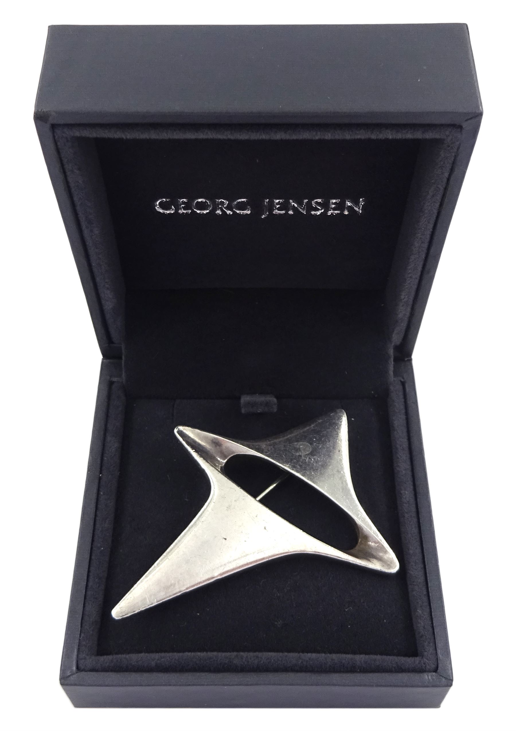 Georg Jensen silver abstract star brooch - Image 2 of 4