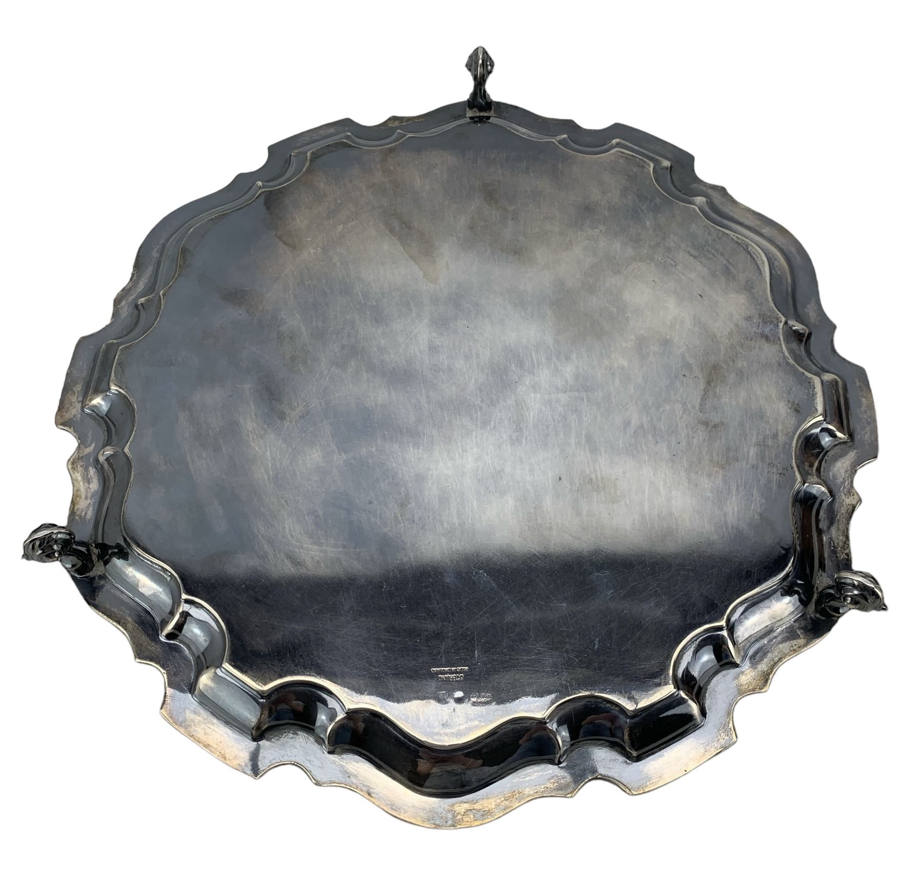 Circular silver salver - Image 2 of 2