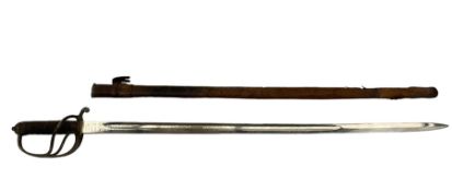 Early 20th century Artillery Officers sword with engraved Henry Wilkinson blade