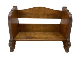 20th century oak book trough