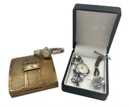 Cyma 9ct gold ladies wristwatch