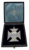 Silver presentation medallion from Elmfield College
