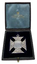 Silver presentation medallion from Elmfield College