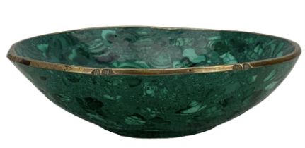 Composite malachite bowl