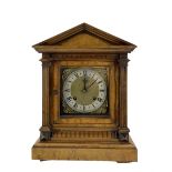 German - late 19th century 8-day Walnut mantle clock