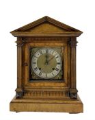 German - late 19th century 8-day Walnut mantle clock