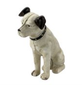 20th century cast iron money box in the form of Nipper