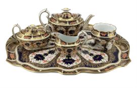 Early 20th century Royal Crown Derby Old Imari tea set set