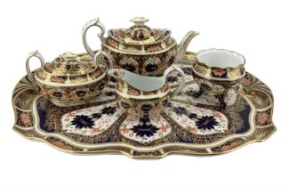 Early 20th century Royal Crown Derby Old Imari tea set set