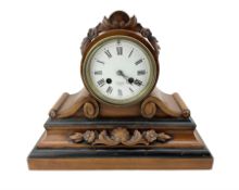 French - late 19th century 8-day mantle clock