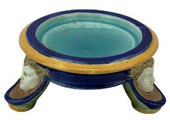 Victorian majolica jardiniere stand by Joseph Holdcroft