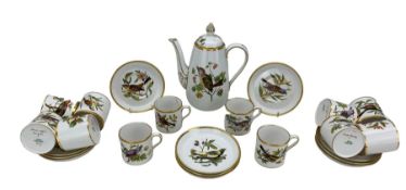 Spode Audubon Birds pattern coffee wares